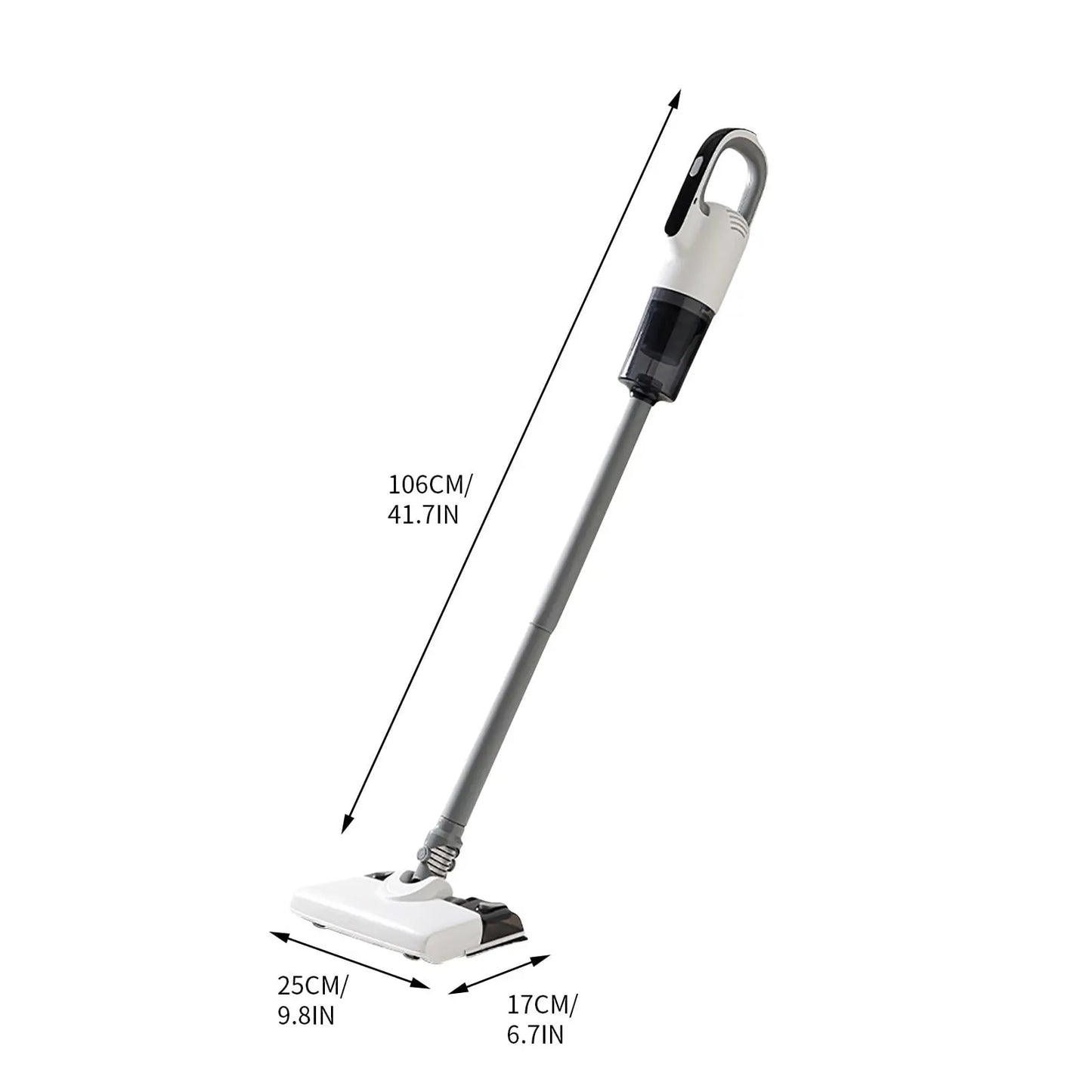 Cordless Vacuum Cleaner, 2-In-1 Handheld Stick Vac with Mop Function, Powerful Suction for Hardwood Floors & Carpets, Rechargeable Indoor Recreation Tool