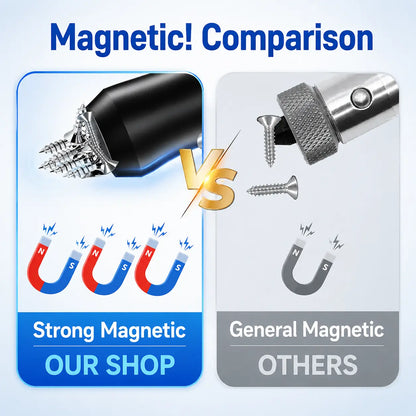 3-Piece Magnetic Screwdriver Head Ring Set, Removable Tool for Drills | Universal Hex Bit Holder for Screwdrivers & Power Bits | Alloy Screw Holder for DIY Repairs