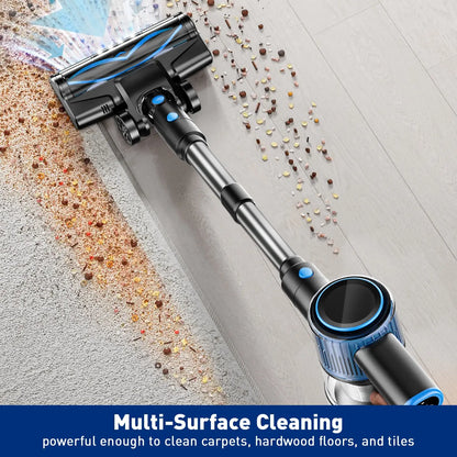 Cordless Vacuum Cleaner, 3 Cleaning Modes, Anti-Tangle Design, 1.5L Dust Cup, Lightweight & Portable Vacuum Cleaner for Hard Floors, Carpets, Pet Hair & Cars #GLOBAL PICKS