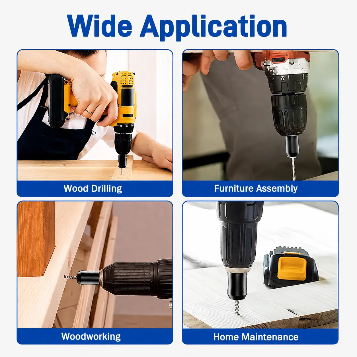 3-Piece Magnetic Screwdriver Head Ring Set, Removable Tool for Drills | Universal Hex Bit Holder for Screwdrivers & Power Bits | Alloy Screw Holder for DIY Repairs