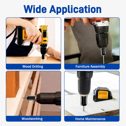 3-Piece Magnetic Screwdriver Head Ring Set, Removable Tool for Drills | Universal Hex Bit Holder for Screwdrivers & Power Bits | Alloy Screw Holder for DIY Repairs