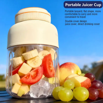 Portable USB Rechargeable Juicer and Smoothie Blender Cup - Multifunctional Household Appliance for Summer Essentials