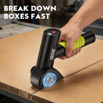 SEESE Cordless Electric Scissors - Rechargeable Cutter for Thin Cardboard, Carpet, and Leather Ideal for Holiday Gifting