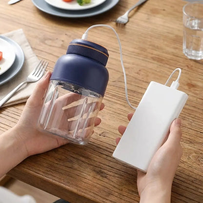 Portable USB Rechargeable Juicer and Smoothie Blender Cup - Multifunctional Household Appliance for Summer Essentials