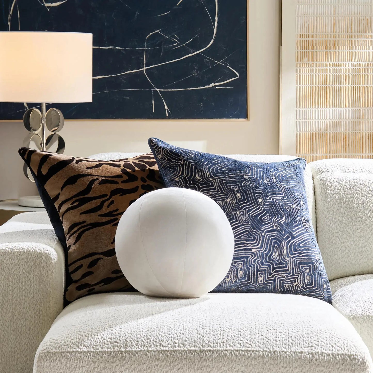 Z Gallerie Soft Bronze Animal Standard Pillow - 22In, Removable Design Cushion, Animal Standard Pillows
